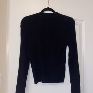 Black long sleeve sweater